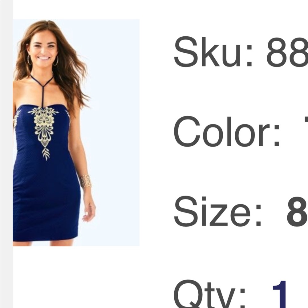Lilly Pulitzer Demi convertible dress size 8